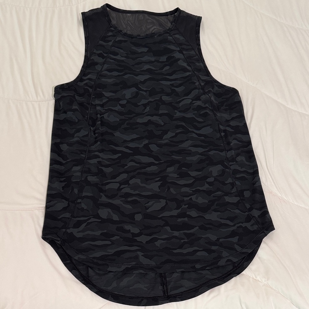 lululemon athletica Black Camo Tank Top